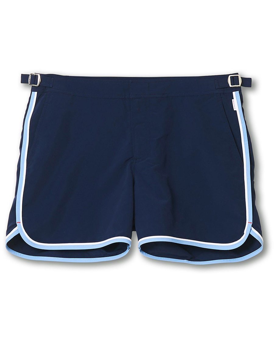 Herr | Badbyxor | Orlebar Brown | Setter Binding Swim Shorts Navy/Sea Breeze
