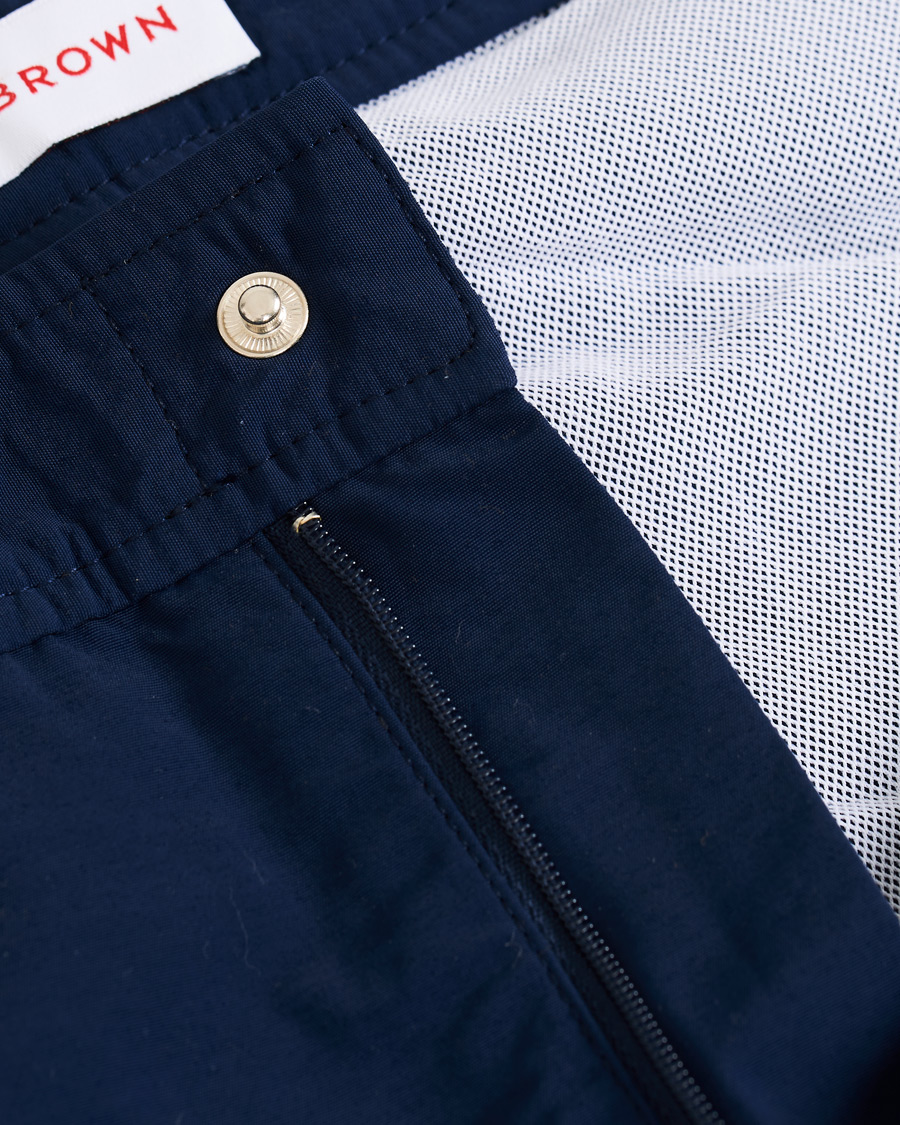 Herr | Badbyxor | Orlebar Brown | Setter Binding Swim Shorts Navy/Sea Breeze