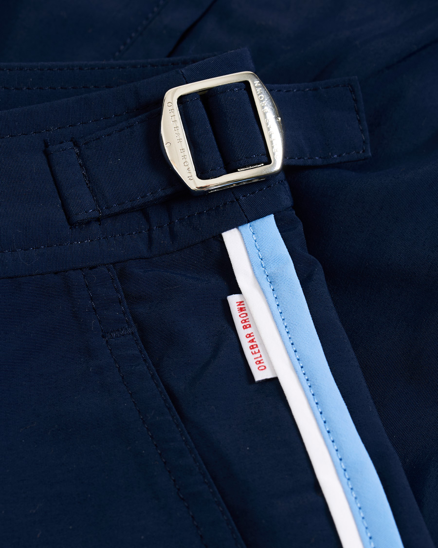 Herr | Badbyxor | Orlebar Brown | Setter Binding Swim Shorts Navy/Sea Breeze
