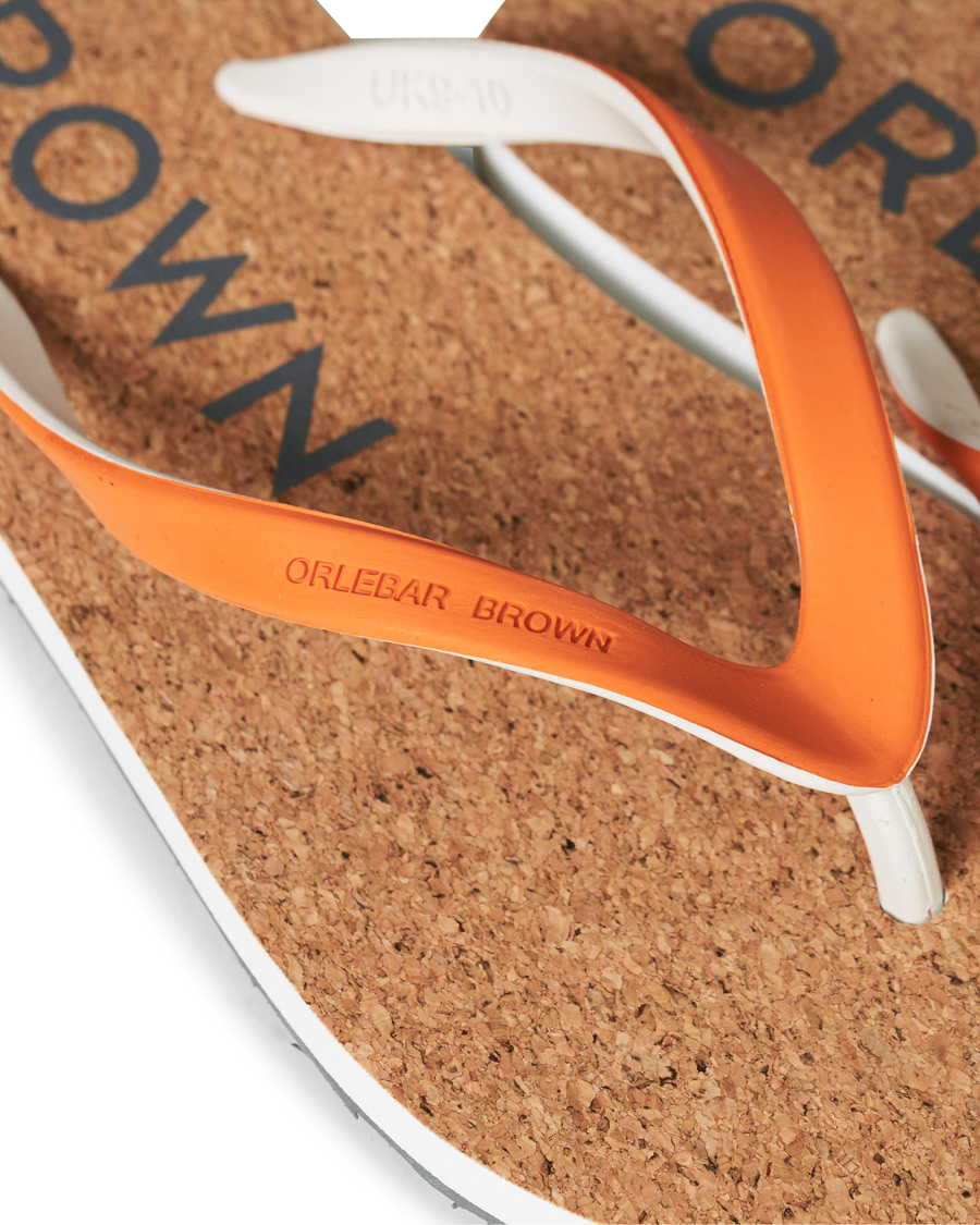 Herr | Orlebar Brown Haston Cork Flip Flops Clementine | Orlebar Brown | Haston Cork Flip Flops Clementine