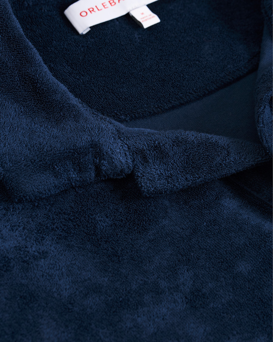 Herr | Tröjor | Orlebar Brown | Terry Long Sleeve Polo Navy
