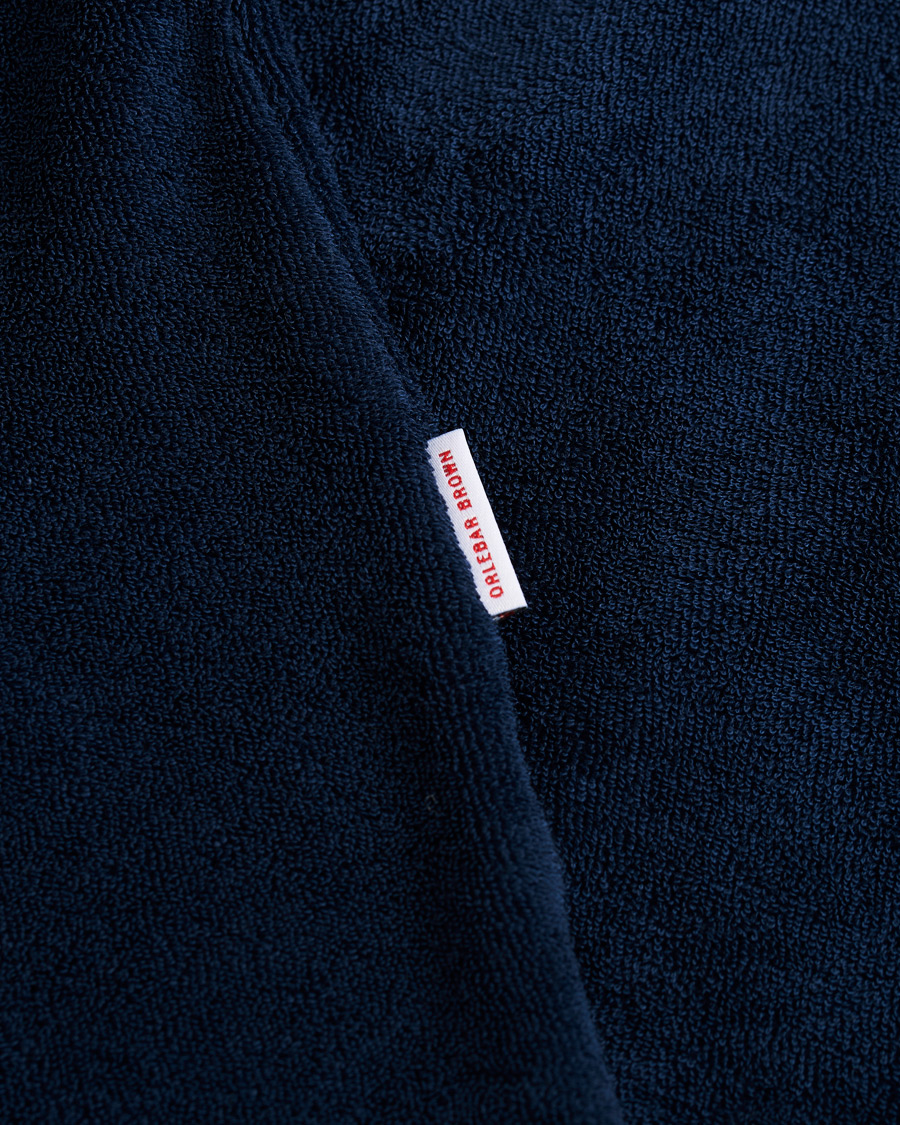 Herr | Tröjor | Orlebar Brown | Terry Long Sleeve Polo Navy