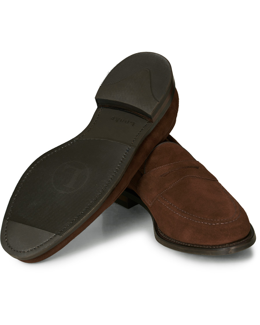 Herr | Loake 1880 Imperial 2 Penny Loafer Brown Suede UK10 - EU44 | Loake 1880 | Imperial 2 Penny Loafer Brown Suede UK10 - EU44