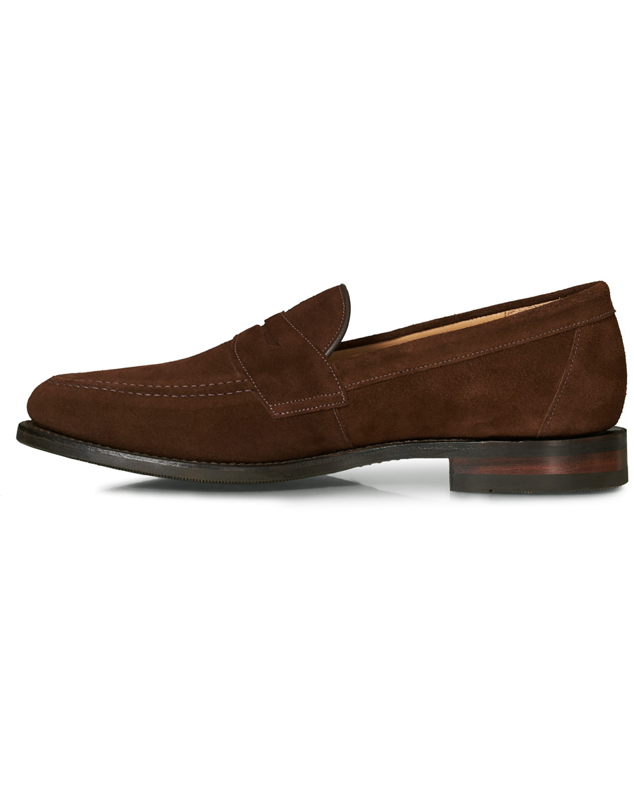 Herr | Loake 1880 Imperial 2 Penny Loafer Brown Suede UK10 - EU44 | Loake 1880 | Imperial 2 Penny Loafer Brown Suede UK10 - EU44