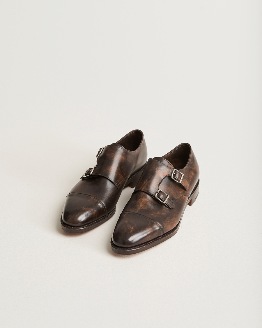 Herr | John Lobb William Double Monkstrap Dark Brown Calf | John Lobb | William Double Monkstrap Dark Brown Calf