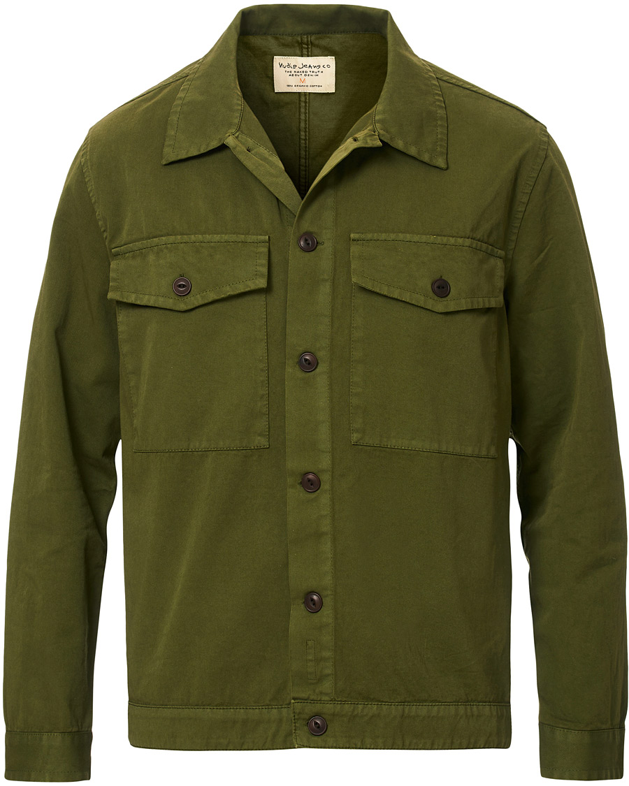 Herr | Skjortor | Nudie Jeans | Colin Utility Overshirt Green