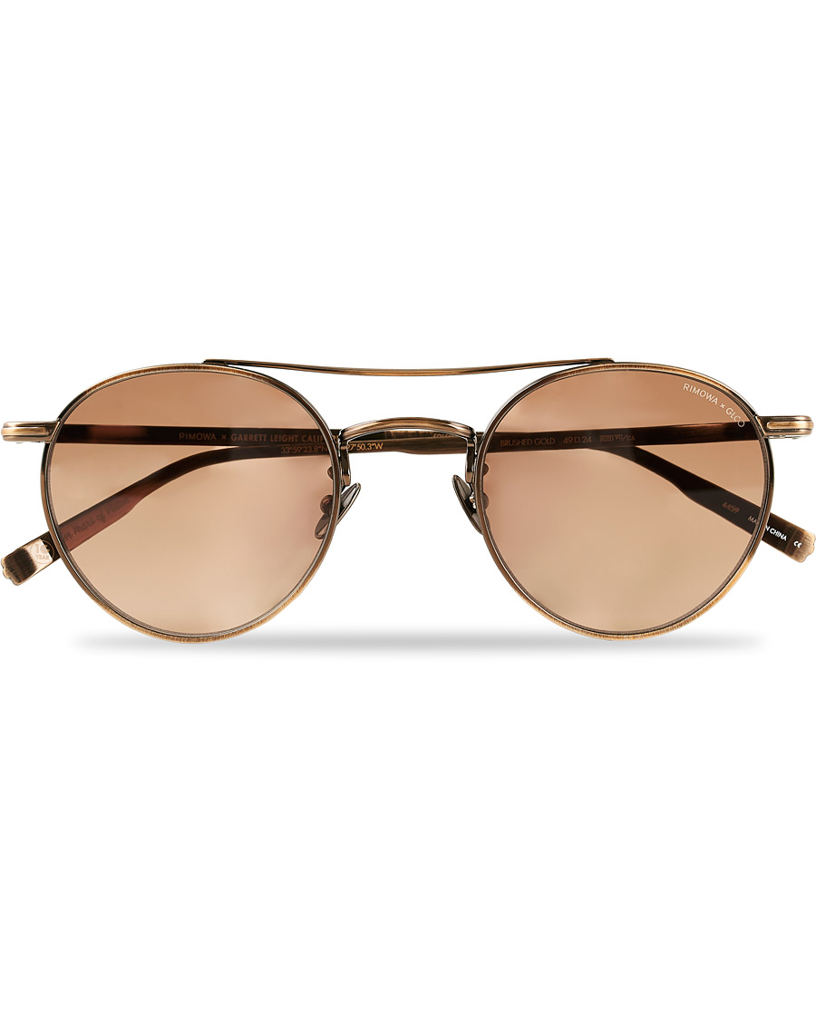 Herr | Garrett Leight Limited Edition X Rimowa 49 Sunglasses Flat Sienna | Garrett Leight | Limited Edition X Rimowa 49 Sunglasses Flat Sienna
