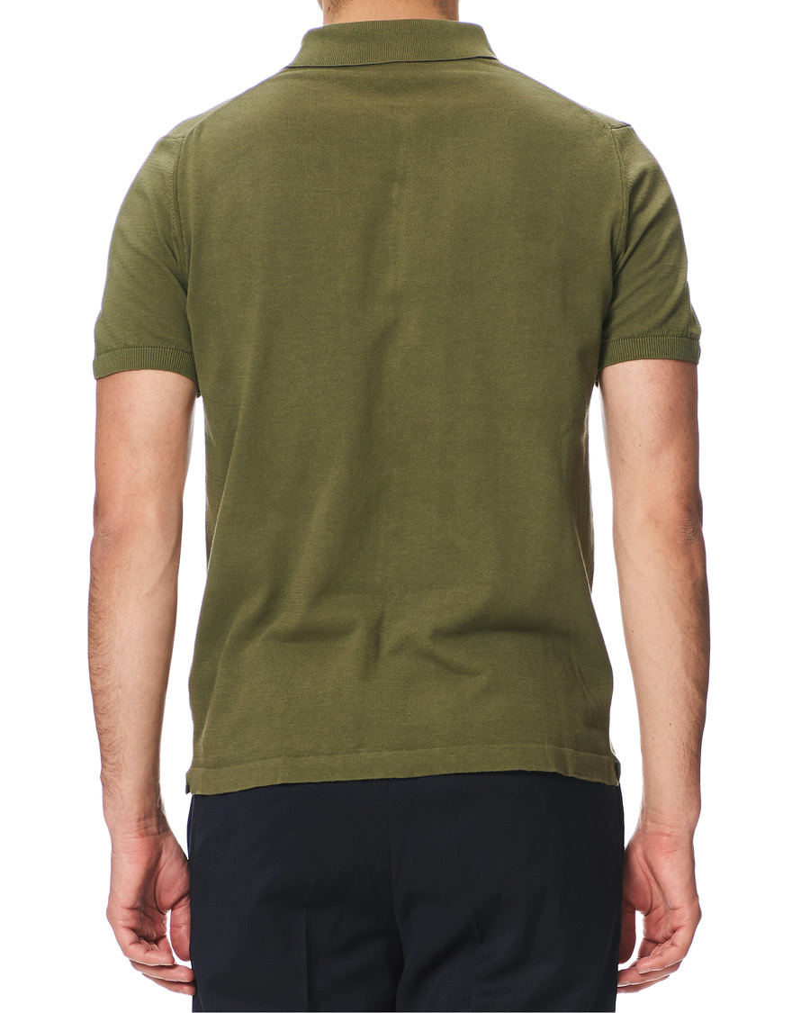 Herr | Tröjor | Oscar Jacobson | Celvin Short Sleeve Cotton Poloshirt Green