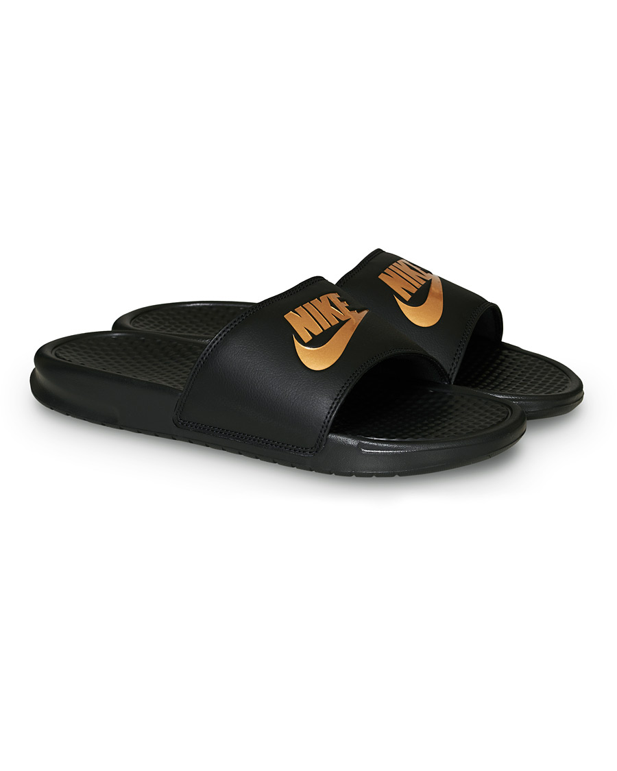 Herr | Nike Benassi JDI Slides Black/Gold | Nike | Benassi JDI Slides Black/Gold