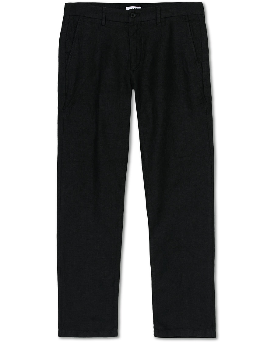 Herr | Byxor | NN07 | Karl Linen Trousers Black