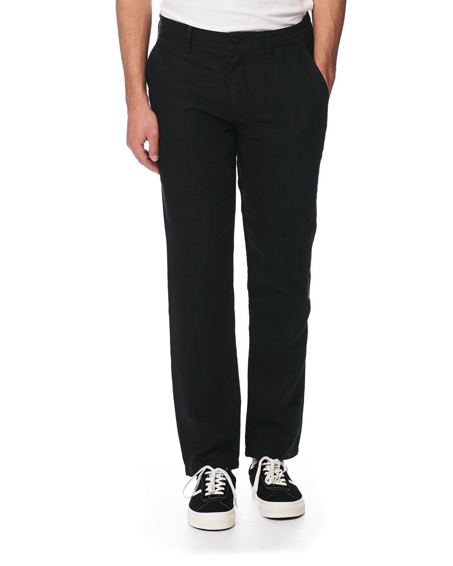 Herr | Byxor | NN07 | Karl Linen Trousers Black