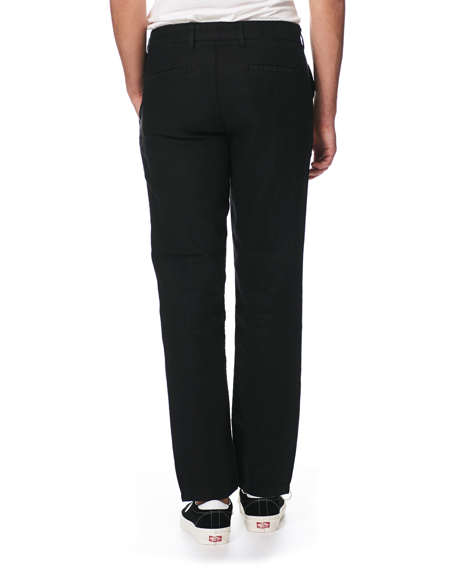 Herr | Byxor | NN07 | Karl Linen Trousers Black