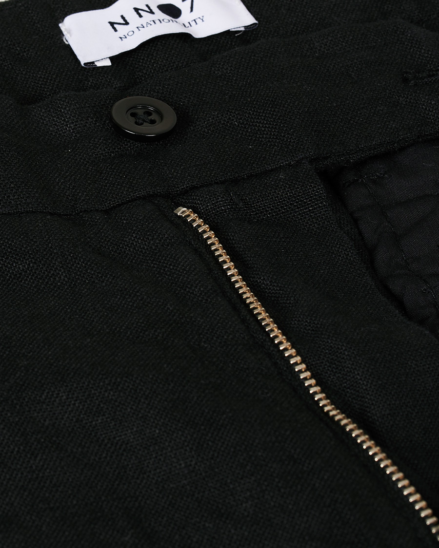 Herr | Byxor | NN07 | Karl Linen Trousers Black