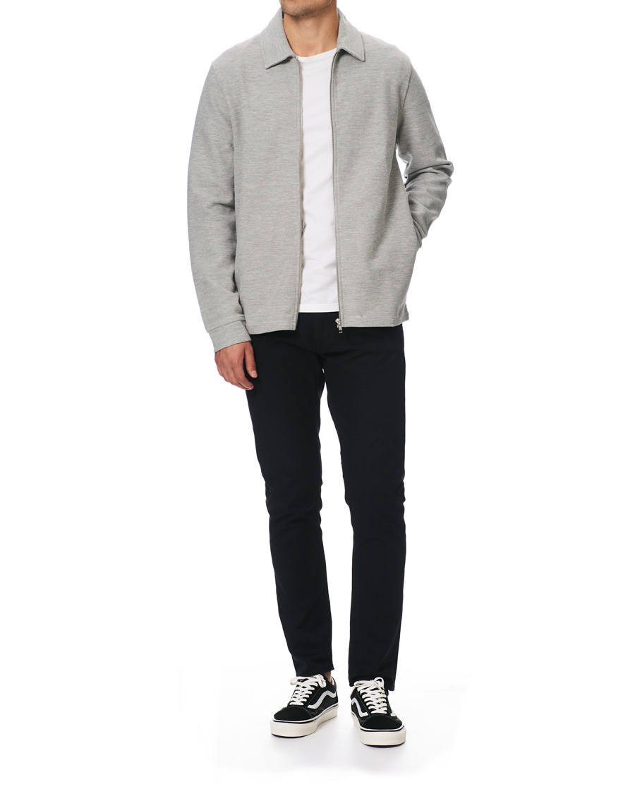Herr | Tröjor | Samsøe Samsøe | Samsøe & Samsøe Herrskov Zip Cardigan Grey Mel