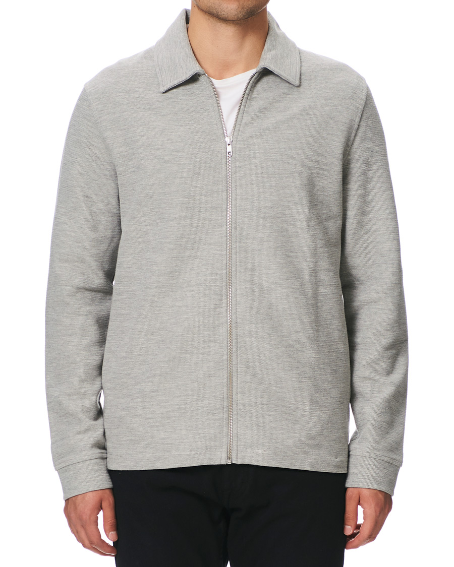 Herr | Tröjor | Samsøe Samsøe | Samsøe & Samsøe Herrskov Zip Cardigan Grey Mel