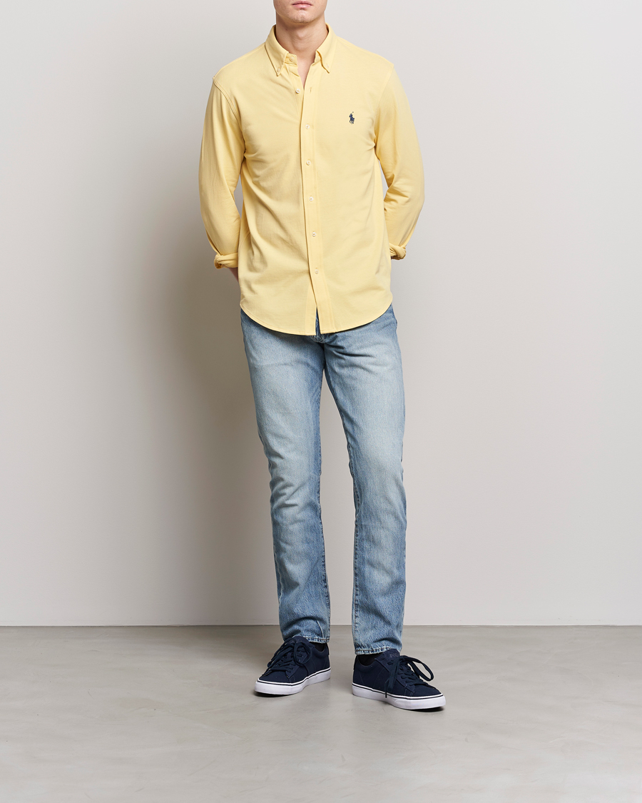 Herr | Skjortor | Polo Ralph Lauren | Featherweight Mesh Shirt Corn Yellow