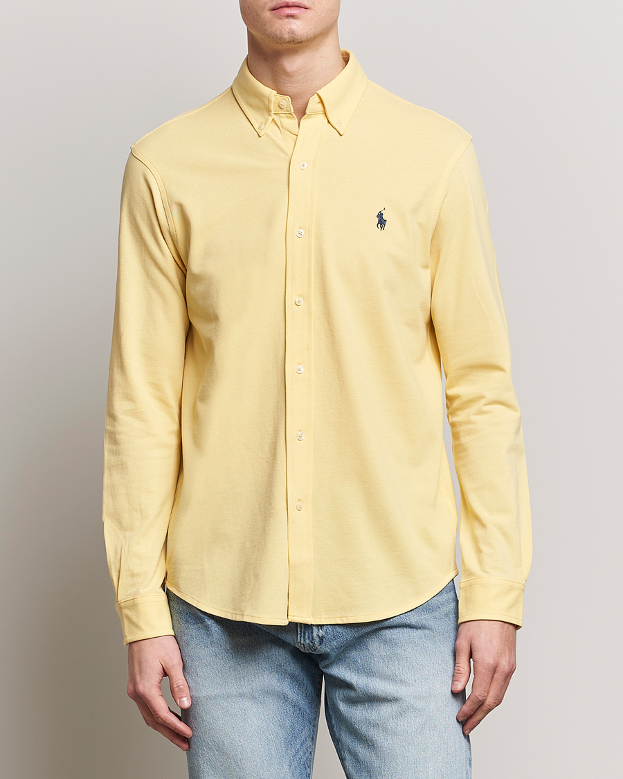 Herr | Skjortor | Polo Ralph Lauren | Featherweight Mesh Shirt Corn Yellow