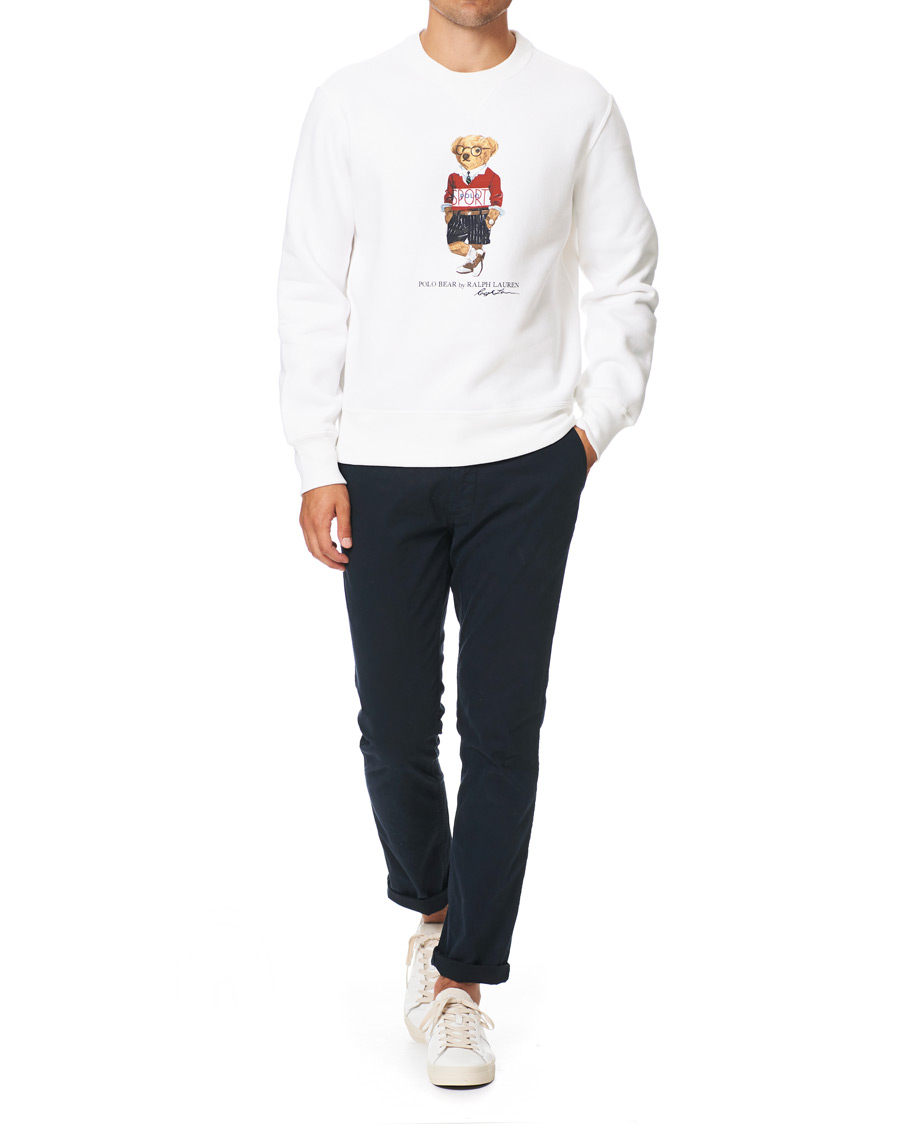 Herr | Tröjor | Polo Ralph Lauren | Printed Sports Bear Sweatshirt White