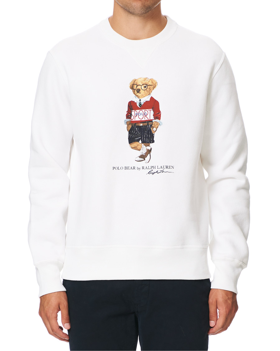 Herr | Tröjor | Polo Ralph Lauren | Printed Sports Bear Sweatshirt White