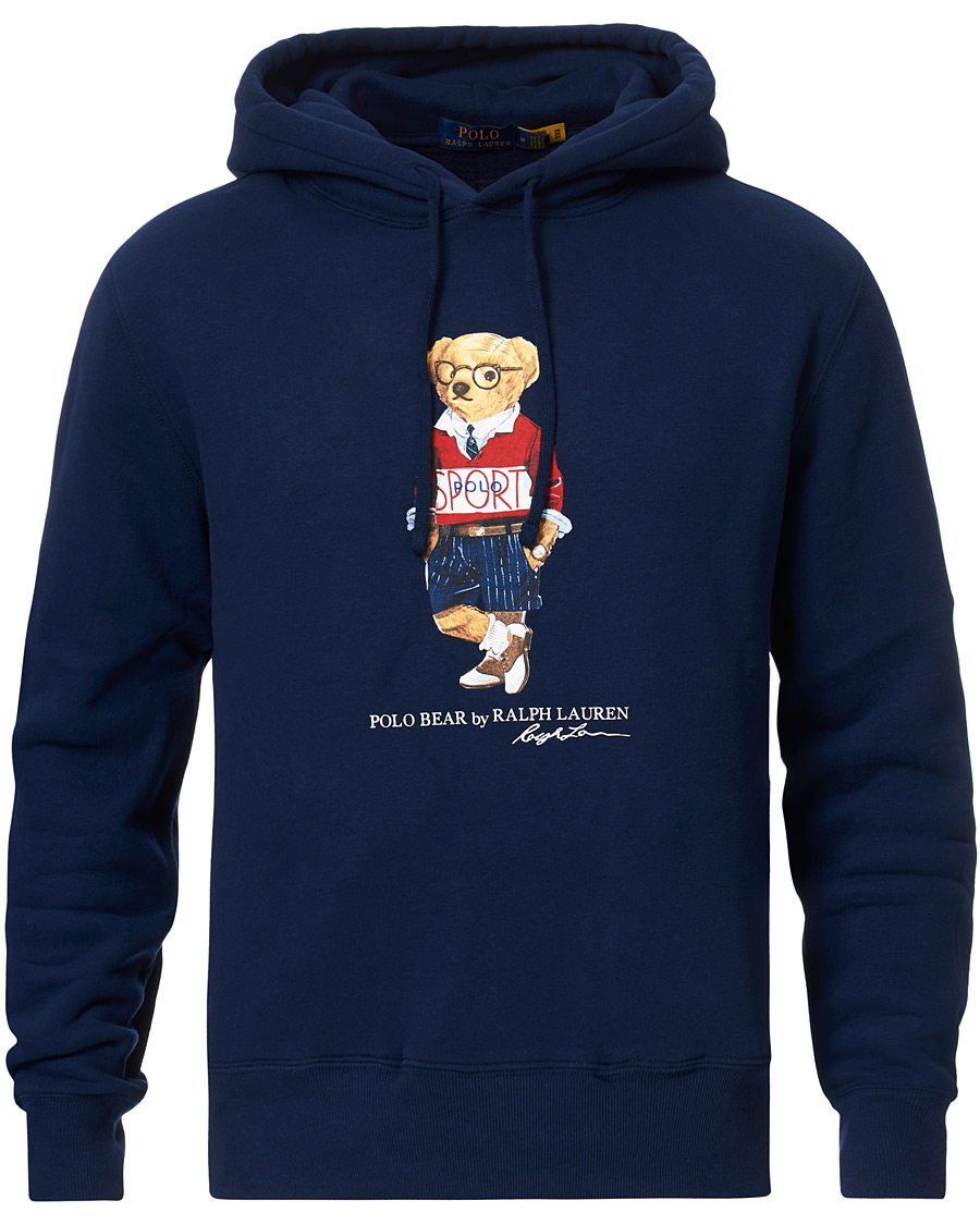 Herr | Tröjor | Polo Ralph Lauren | Printed Sports Bear Hoodie Cruise Navy