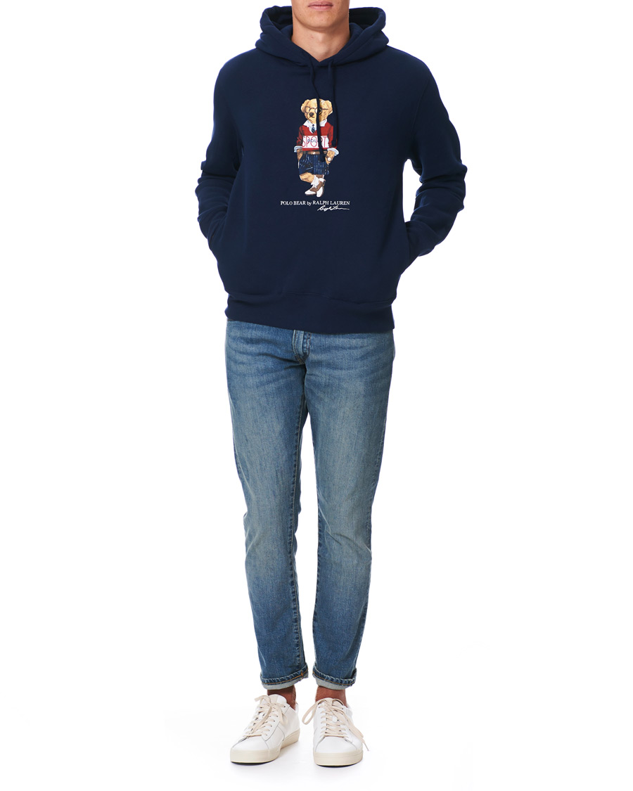 Herr | Tröjor | Polo Ralph Lauren | Printed Sports Bear Hoodie Cruise Navy