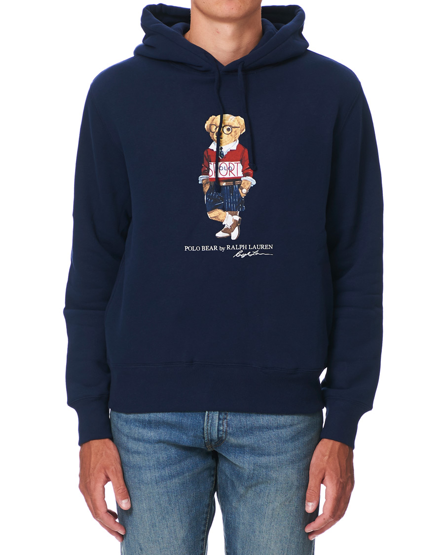 Herr | Tröjor | Polo Ralph Lauren | Printed Sports Bear Hoodie Cruise Navy