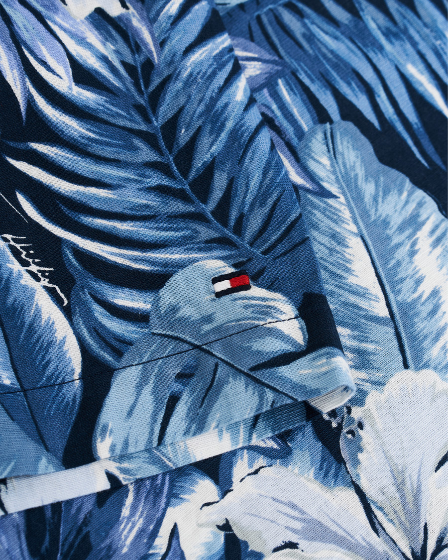 Herr | Skjortor | Tommy Hilfiger | Hawaiian Printed Short Sleeve Shirt Washed Ink