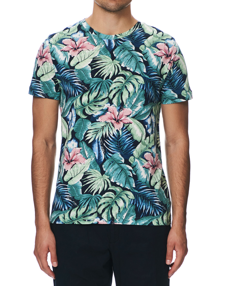 Herr | T-Shirts | Tommy Hilfiger | All Over Flower Printed Crew Neck Tee Green Bay