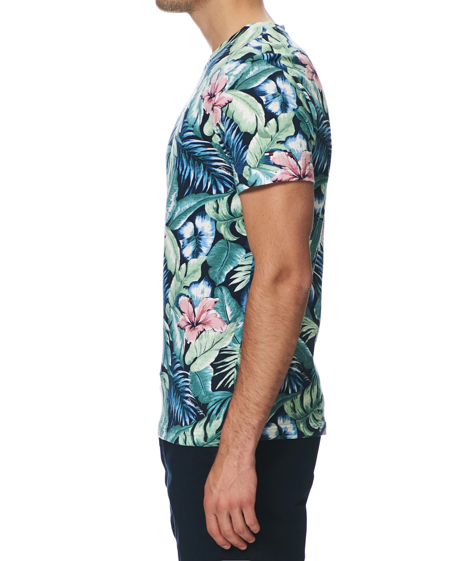 Herr | T-Shirts | Tommy Hilfiger | All Over Flower Printed Crew Neck Tee Green Bay