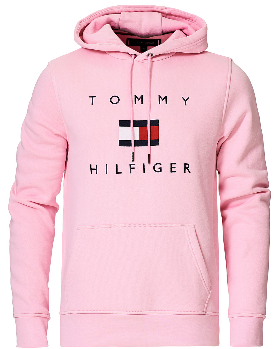 Herr | Tröjor | Tommy Hilfiger | Flag Logo Hoodie Classic Pink