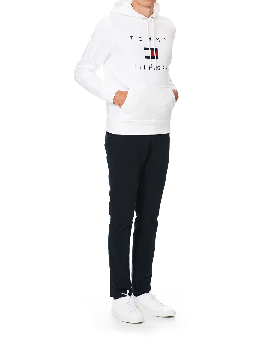 Herr | Tröjor | Tommy Hilfiger | Flag Logo Hoodie White