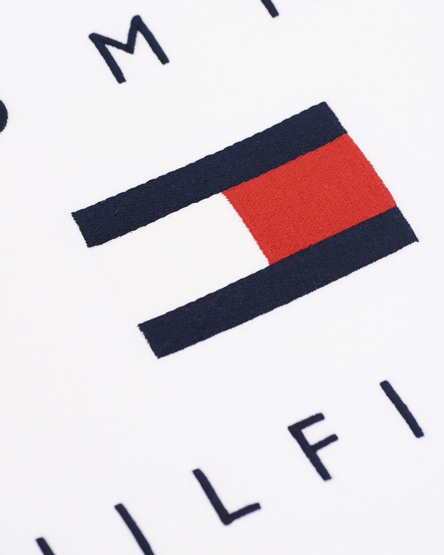 Herr | Tröjor | Tommy Hilfiger | Flag Logo Hoodie White