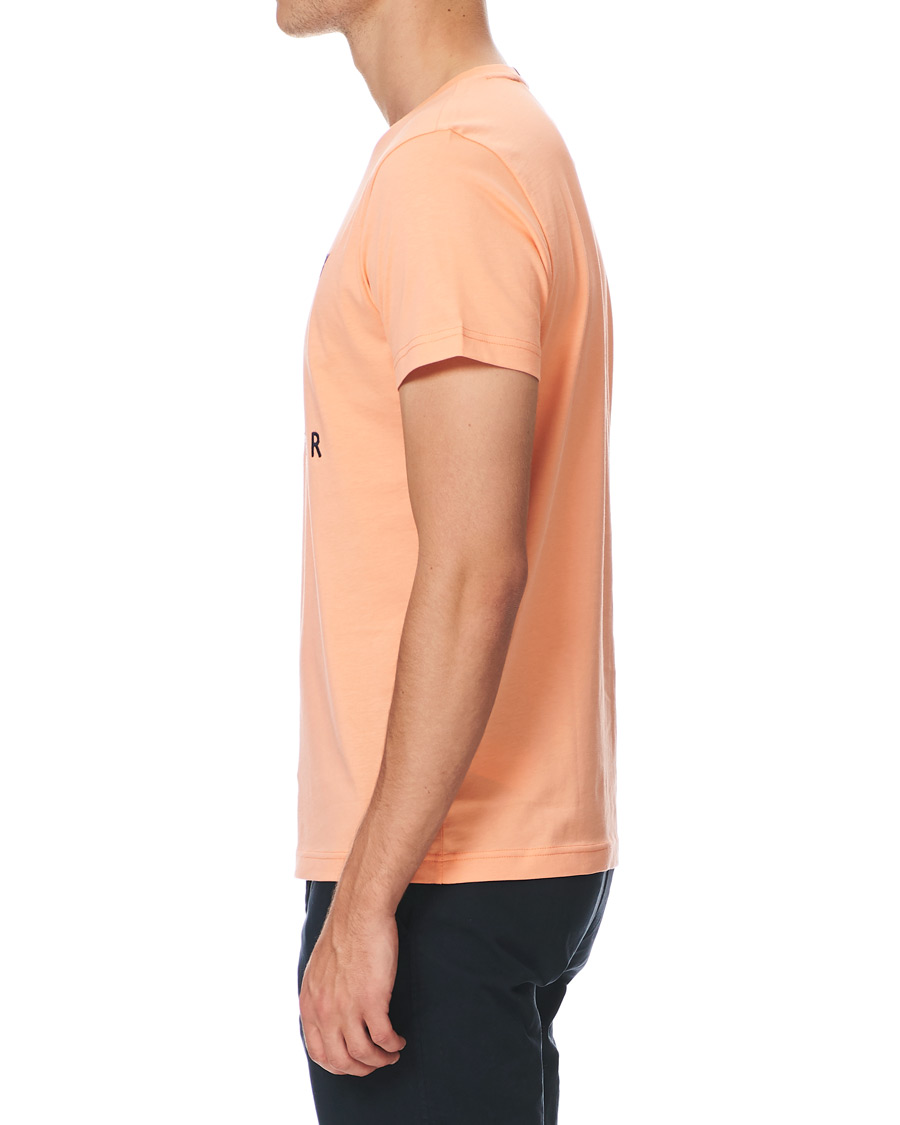 Herr | T-Shirts | Tommy Hilfiger | Flag Logo Crew Neck Tee Island Coral