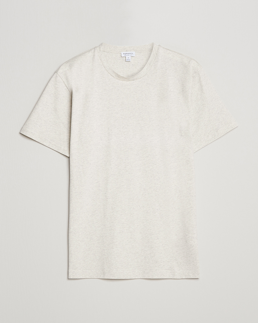Herr | T-Shirts | Sunspel | Riviera Midweight T-Shirt Archive White