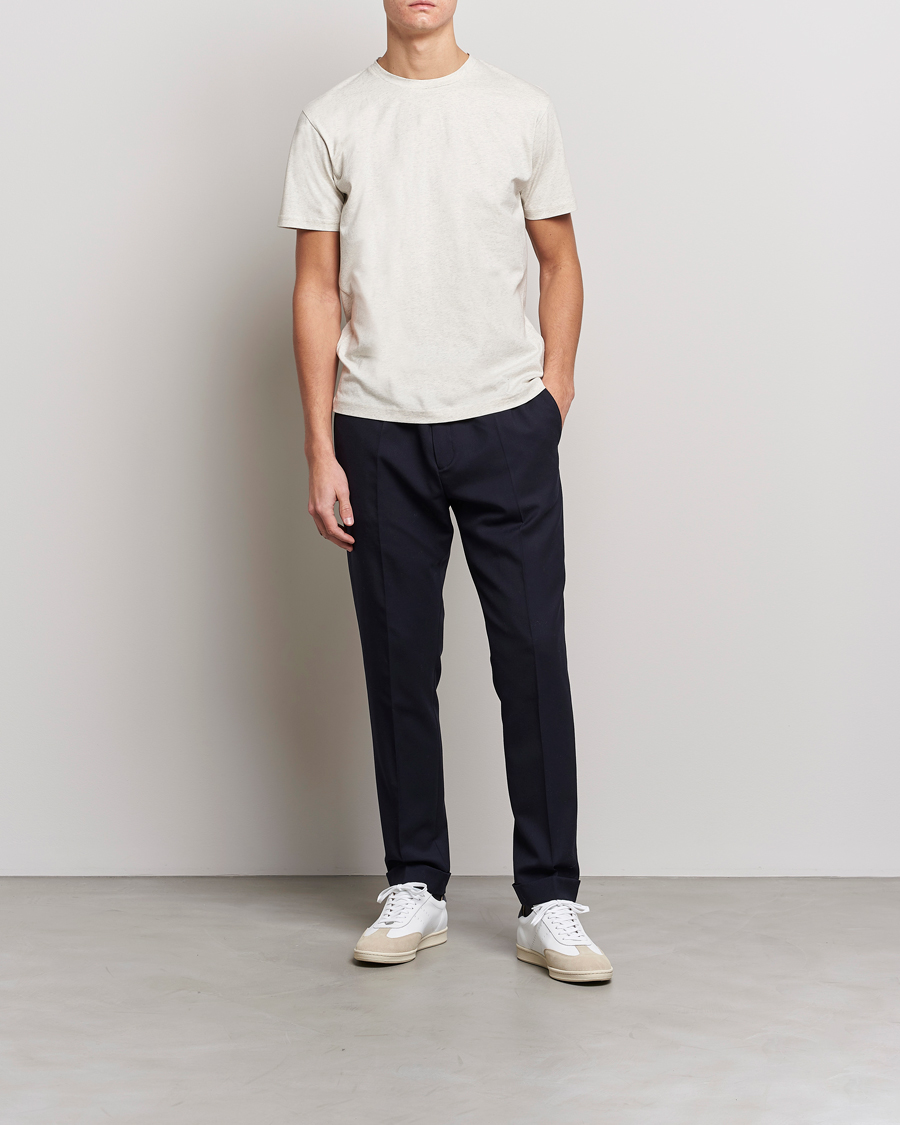 Herr | T-Shirts | Sunspel | Riviera Midweight T-Shirt Archive White