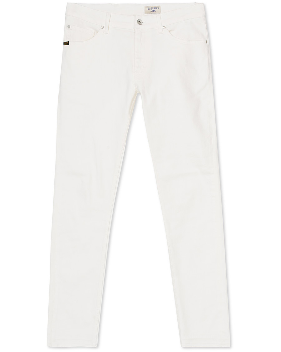 Herr | Jeans | Tiger of Sweden Jeans | Evolve Panel Organic Cotton Stretch Jeans White