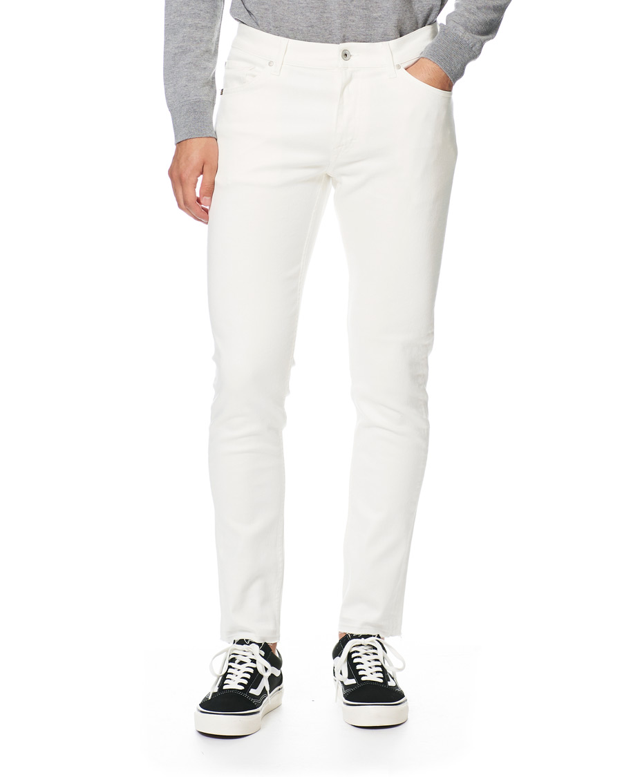 Herr | Jeans | Tiger of Sweden Jeans | Evolve Panel Organic Cotton Stretch Jeans White