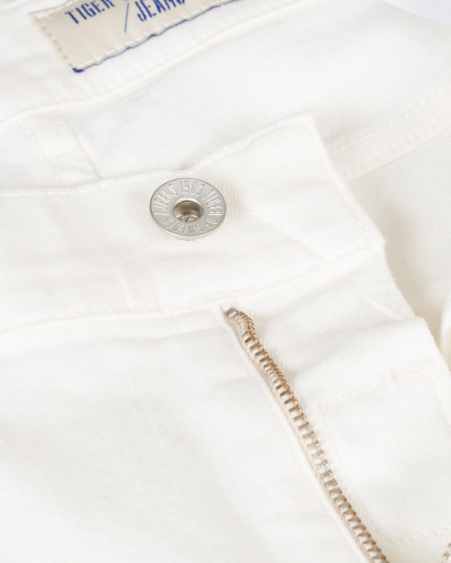 Herr | Jeans | Tiger of Sweden Jeans | Evolve Panel Organic Cotton Stretch Jeans White
