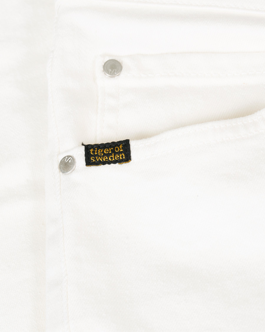 Herr | Jeans | Tiger of Sweden Jeans | Evolve Panel Organic Cotton Stretch Jeans White
