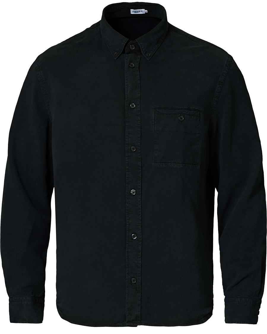 Herr | Skjortor | Filippa K | Zachary Tencel Shirt Almost Black