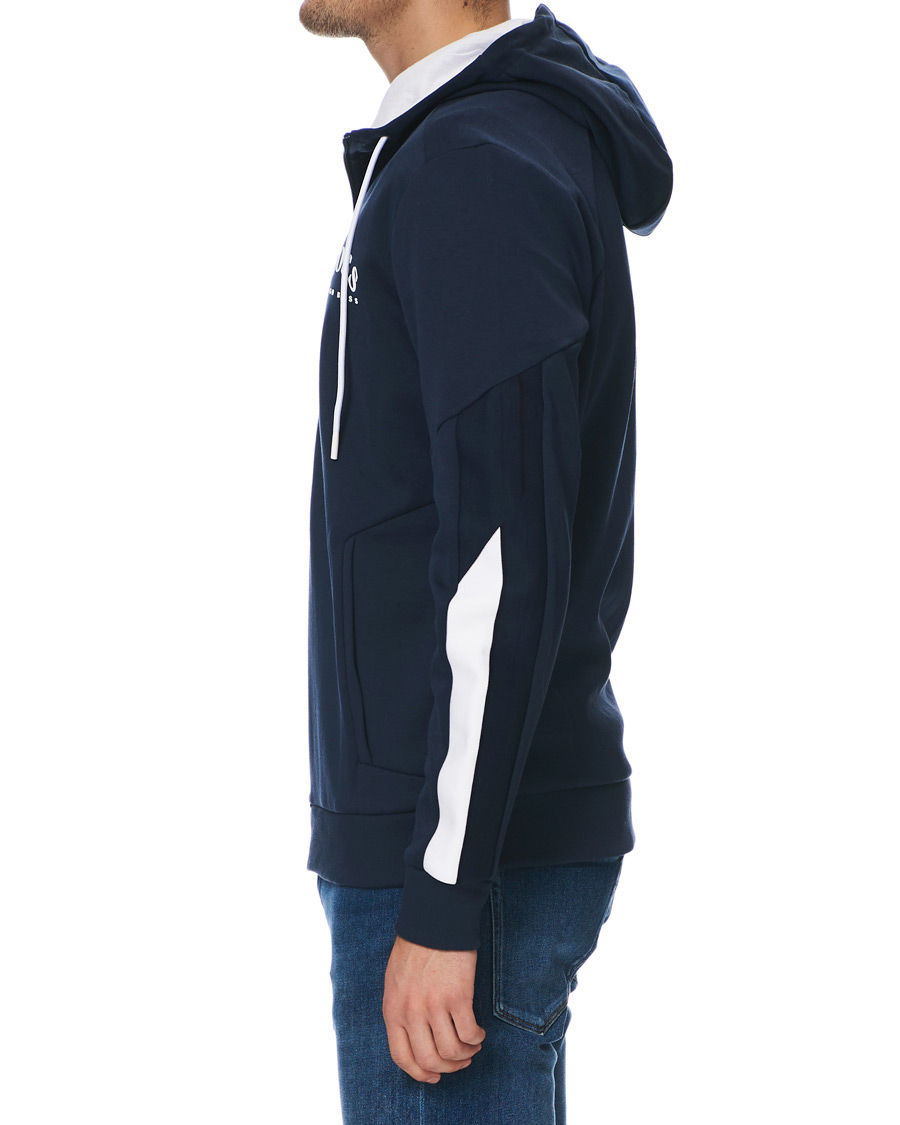 Herr | Tröjor | BOSS GREEN | BOSS Athleisure Saggy Full-Zip Hoodie Navy