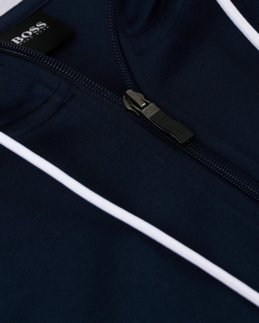 Herr | Tröjor | BOSS GREEN | BOSS Athleisure Saggy Full-Zip Hoodie Navy