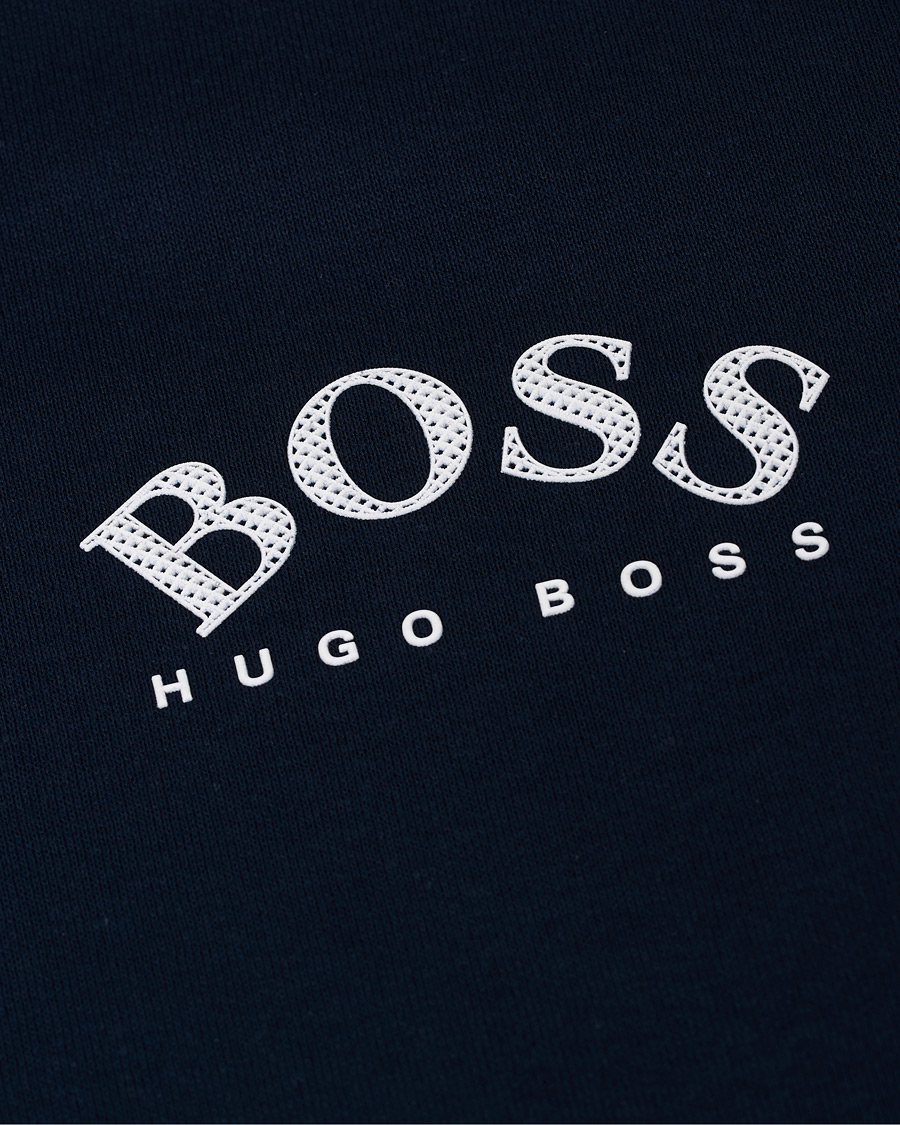 Herr | Tröjor | BOSS GREEN | BOSS Athleisure Saggy Full-Zip Hoodie Navy