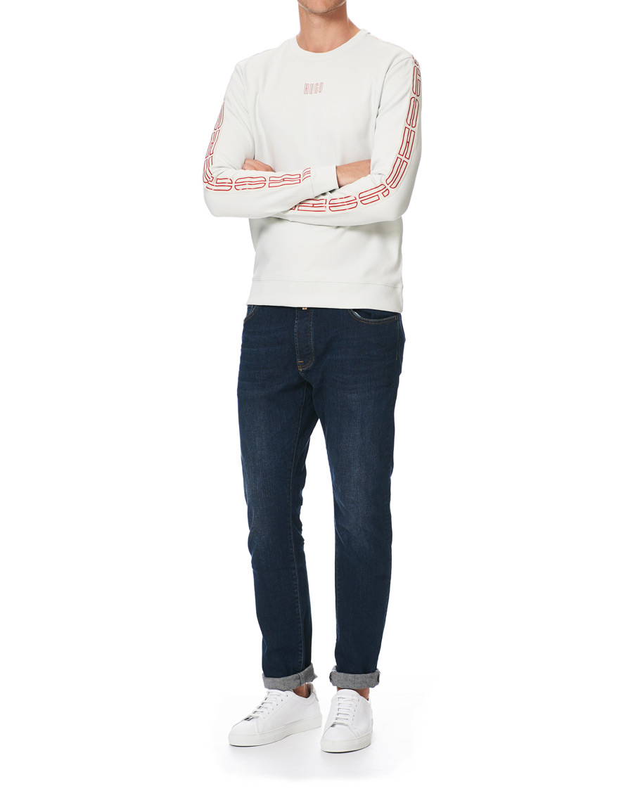 Herr | Tröjor | HUGO | Doby Logo Sweatshirt Natural