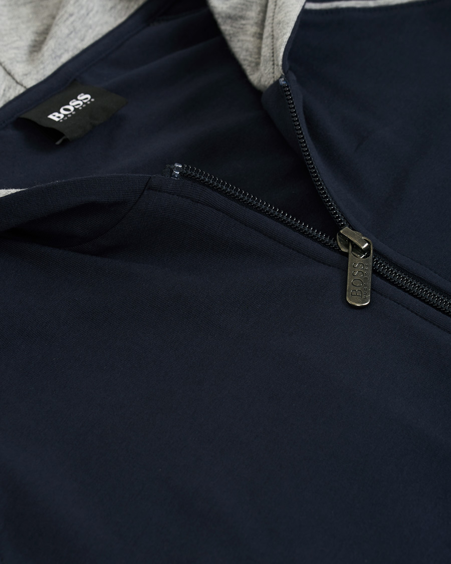 Herr | Tröjor | BOSS BLACK | BOSS Mix & Match Full Zip Hoodie Dark Blue