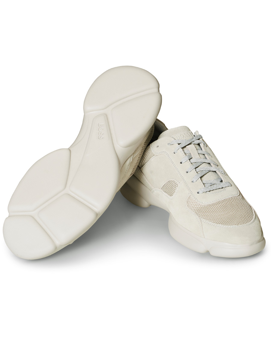 Herr | BOSS Rapid Running Sneaker Grey Suede | BOSS BLACK | BOSS Rapid Running Sneaker Grey Suede