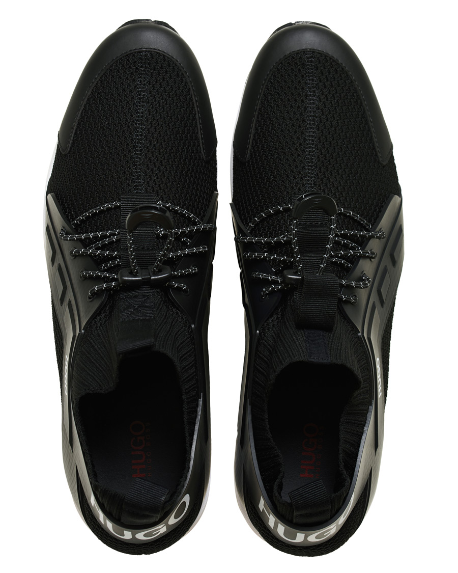 Herr | HUGO Hybrid Mesh Running Sneaker Black | HUGO | Hybrid Mesh Running Sneaker Black