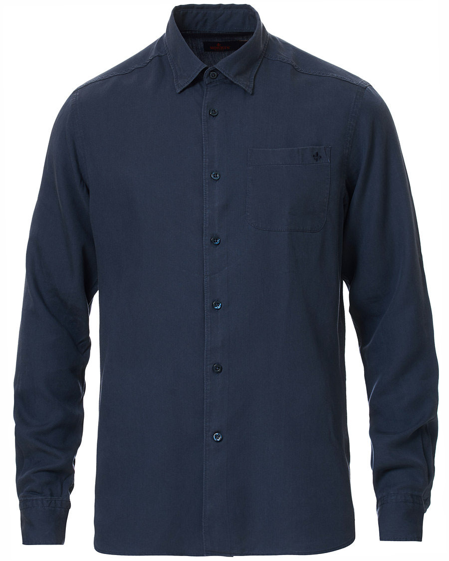 Herr | Skjortor | Morris | Alvin Tencel Shirt Navy