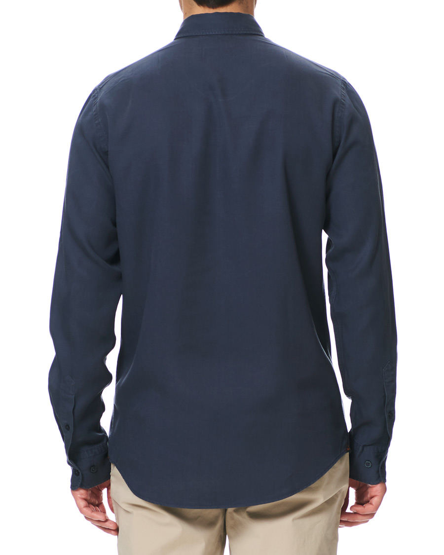 Herr | Skjortor | Morris | Alvin Tencel Shirt Navy