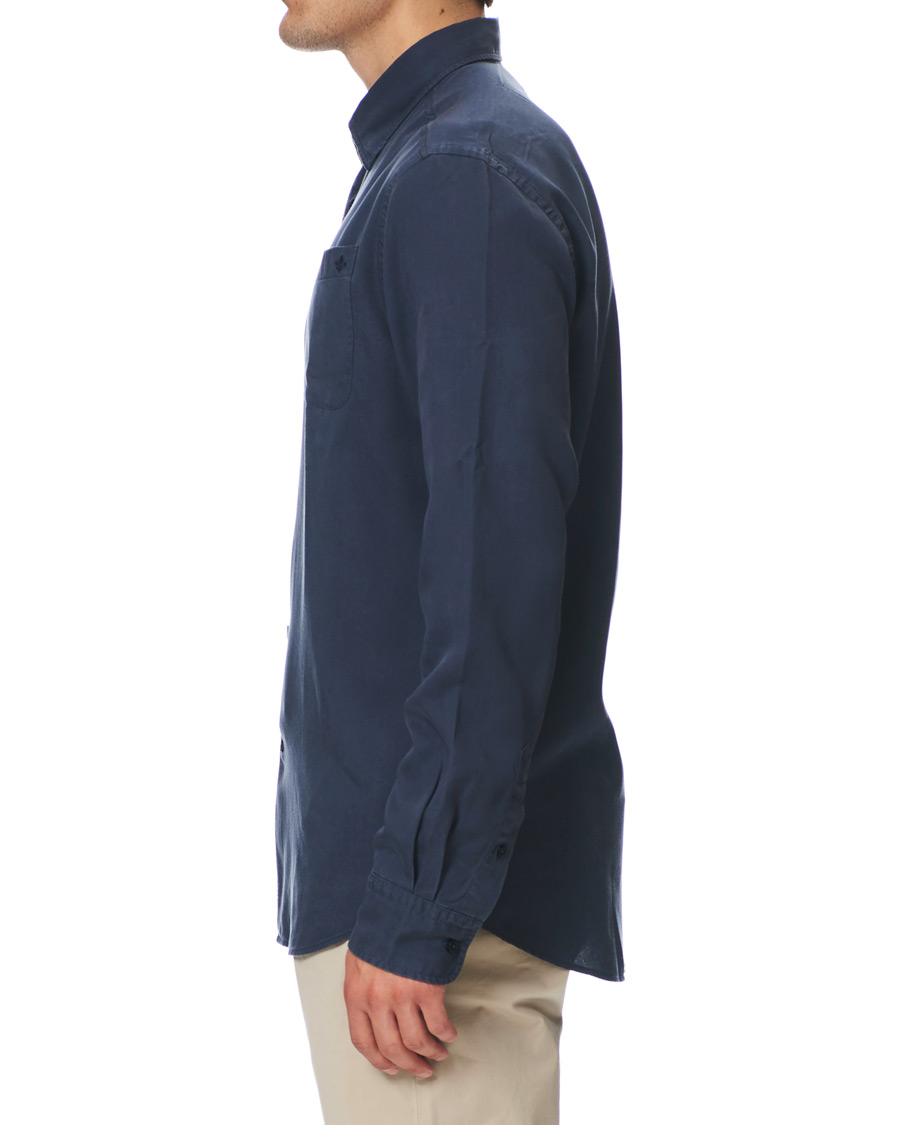 Herr | Skjortor | Morris | Alvin Tencel Shirt Navy